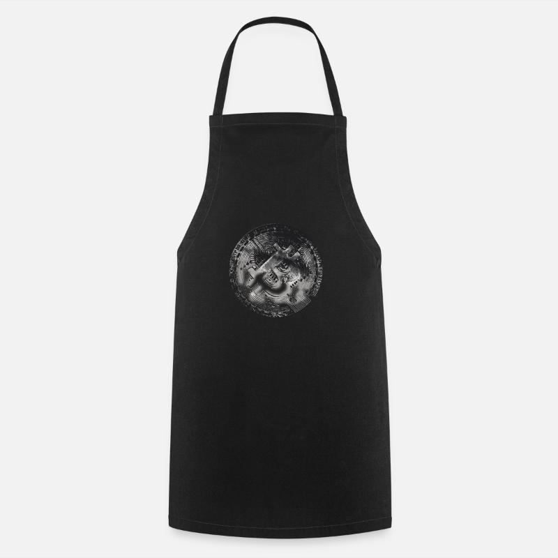 Bitcoin Bitcoin Bitcoin - Tablier de cuisine - noir