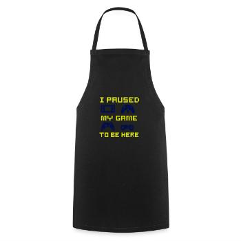 Others go to therapy I just have to - Cooking Apron - black - Front - AI Model Male 185 dark (185cm)