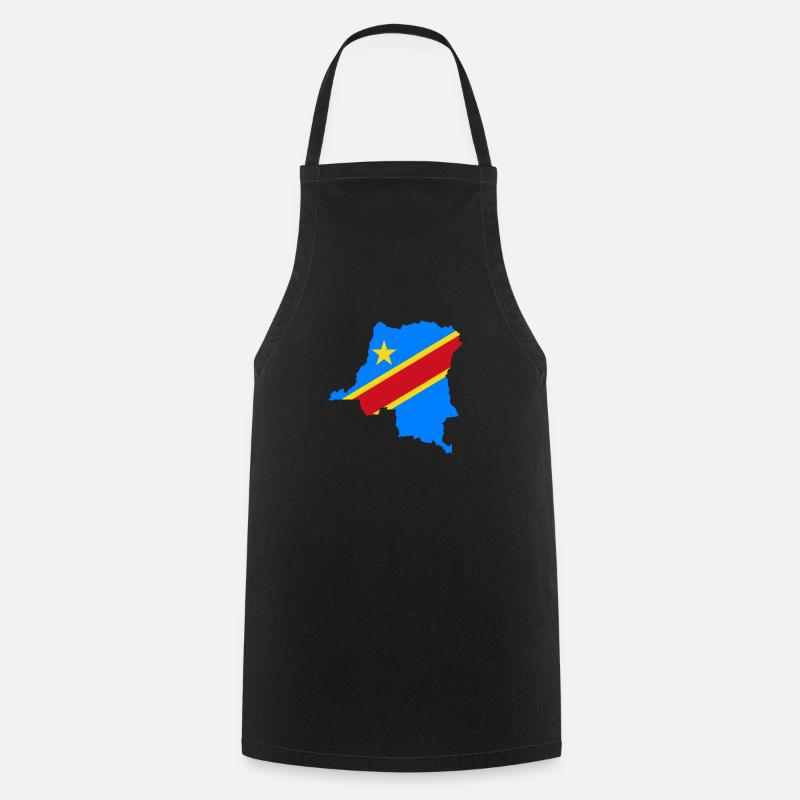 RDC flag - Tablier de cuisine - noir
