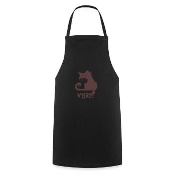 What Haustiere Katze Geschenk - Kochschürze - Schwarz - Vorne - AI Model Male 185 dark (185cm)