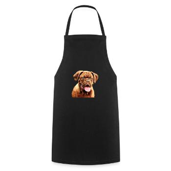 Dogue de Bordeaux - Tablier de cuisine - noir - Devant - AI Model Male 185 dark (185cm)