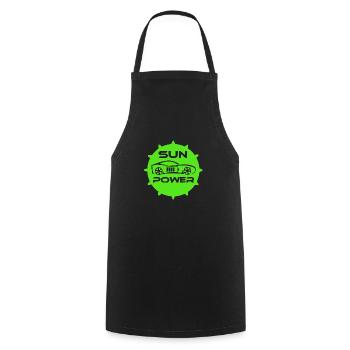 e-car, e-mobility, electric car, zoe, EV-driver, - Cooking Apron - black - Front - AI Model Male 185 dark (185cm)