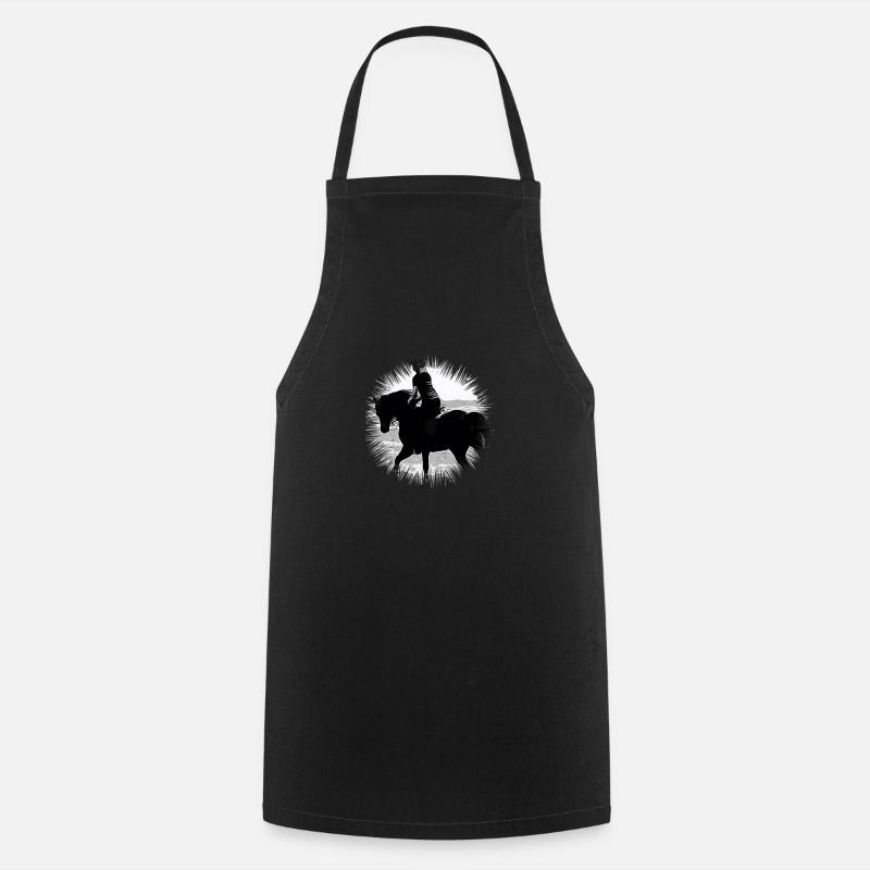 Reiten - Kochschürze - Schwarz