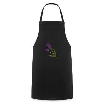 Schottland Distel Blume Tattoo Design Geschenkidee - Kochschürze - Schwarz - Vorne - AI Model Male 185 dark (185cm)