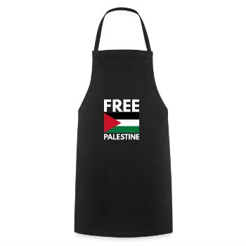 Libérer la Palestine - Tablier de cuisine - noir - Devant - AI Model Male 185 dark (185cm)