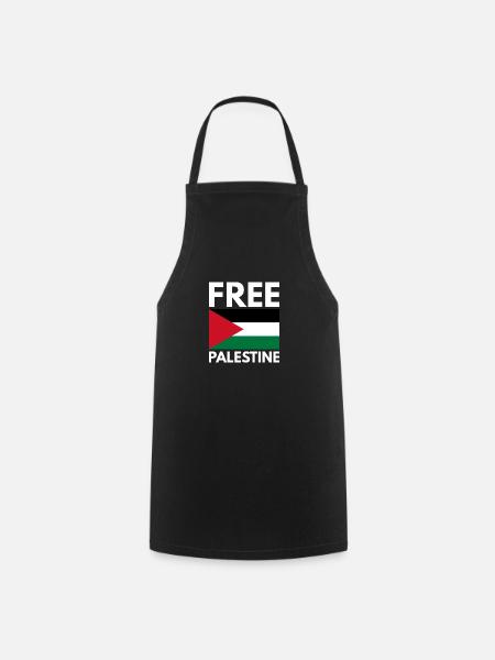 Free Palestine - Cooking Apron - black