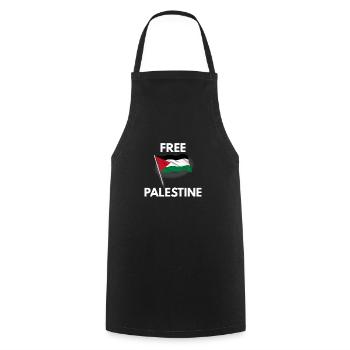 Libérer la Palestine - Tablier de cuisine - noir - Devant - AI Model Male 185 dark (185cm)