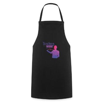 Enseignants - Tablier de cuisine - noir - Devant - AI Model Male 185 dark (185cm)
