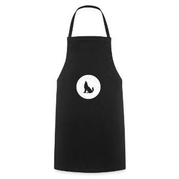 Wolf Moon Werewolf Full Moon - Cooking Apron - black - Front - AI Model Male 185 dark (185cm)