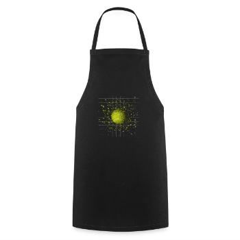 Tennisball - Kochschürze - Schwarz - Vorne - AI Model Male 185 dark (185cm)