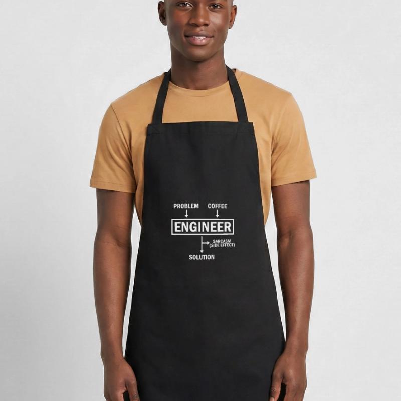 Problem Engineer Coffee Solution Sarcasm Cooking Apron