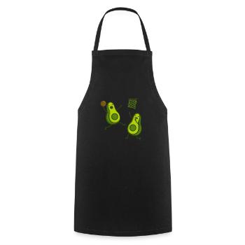 avocado basketball - Tablier de cuisine - noir - Devant - AI Model Male 185 dark (185cm)