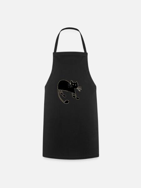Katze - Kochschürze - Schwarz
