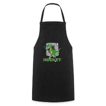 hockey trend field hockey fieldhockey hockeysaurus - Cooking Apron - black - Front - AI Model Male 185 dark (185cm)