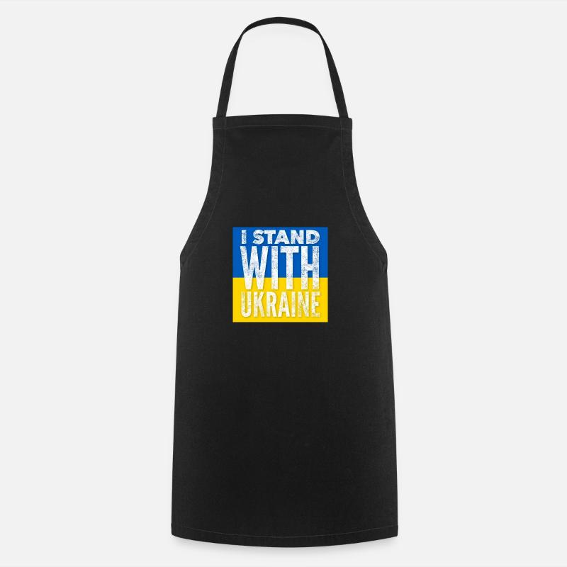 Ukraine - Tablier de cuisine - noir