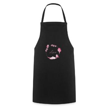 Love - Tablier de cuisine - noir - Devant - AI Model Male 185 dark (185cm)