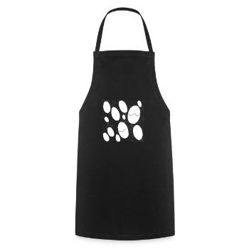 Douze éclosions - Tablier de cuisine - noir - Devant - AI Model Male 185 dark (185cm)