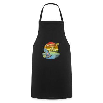 Paradise Surf Beach - Tablier de cuisine - noir - Devant - AI Model Male 185 dark (185cm)