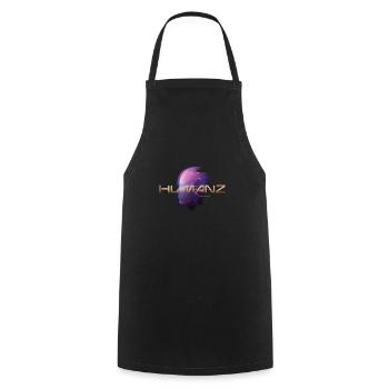Humanz - Cooking Apron - black - Front - AI Model Male 185 dark (185cm)