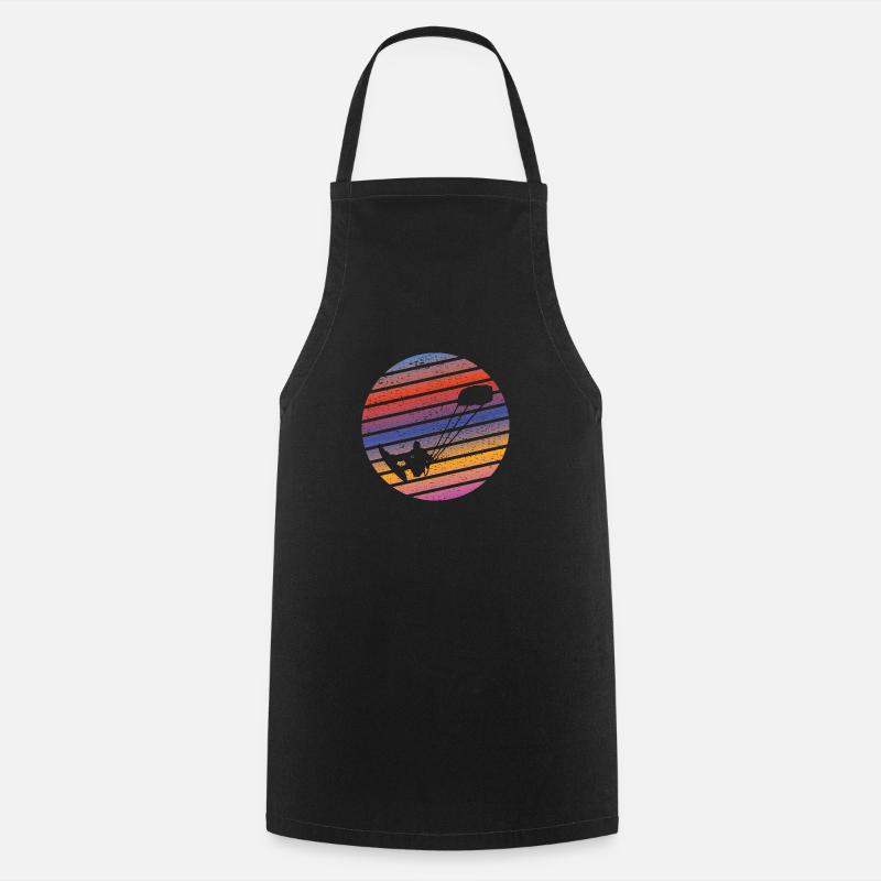 Kitesurfer Surf Cadeau Planche à voile Windsurfer - Tablier de cuisine - noir