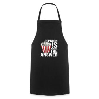 Popcron est toujours la réponse - Tablier de cuisine - noir - Devant - AI Model Male 185 dark (185cm)