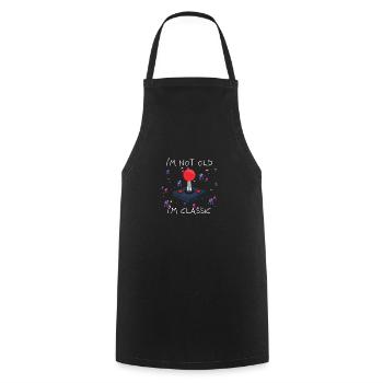 I'm not old, i'm classic video game - Cooking Apron - black - Front - AI Model Male 185 dark (185cm)