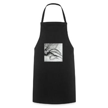 A stroke of art - Cooking Apron - black - Front - AI Model Male 185 dark (185cm)