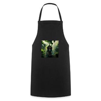 Shames in the jungle - Cooking Apron - black - Front - AI Model Male 185 dark (185cm)