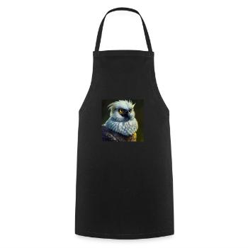 Griffin Bird Eagle Majestic - Cooking Apron - black - Front - AI Model Male 185 dark (185cm)