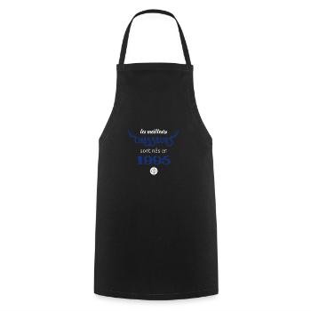 Anniversaire chasseur 1995 - Tablier de cuisine - noir - Devant - AI Model Male 185 dark (185cm)