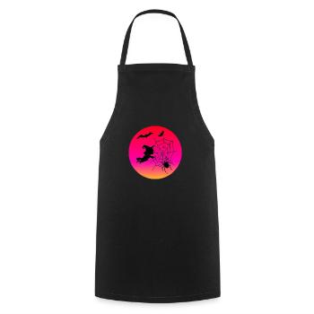 Witches' Hour - Halloween - Cooking Apron - black - Front - AI Model Male 185 dark (185cm)