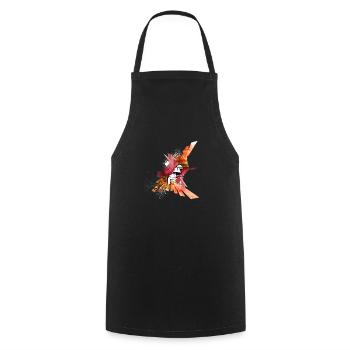 Remember The Love - Cooking Apron - black - Front - AI Model Male 185 dark (185cm)