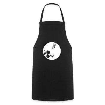 Ballerina on the moon - Cooking Apron - black - Front - AI Model Male 185 dark (185cm)