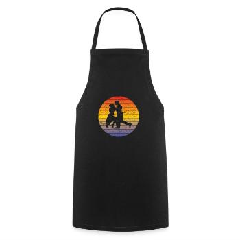 Dancing Sports Dancesport Hobby Dancer Gift - Cooking Apron - black - Front - AI Model Male 185 dark (185cm)