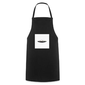 UFO - Cooking Apron - black - Front - AI Model Male 185 dark (185cm)