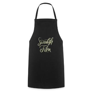 Sweden Sverige Viking Norden Scandinavia - Cooking Apron - black - Front - AI Model Male 185 dark (185cm)