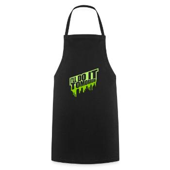 Citation de Do It Tomorrow - Tablier de cuisine - noir - Devant - AI Model Male 185 dark (185cm)