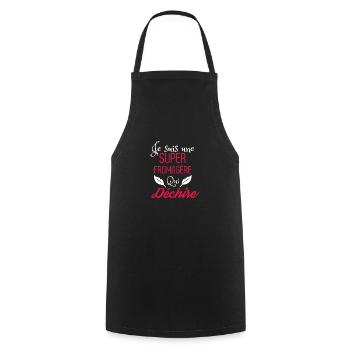 Super fromagère qui déchire - Tablier de cuisine - noir - Devant - AI Model Male 185 dark (185cm)