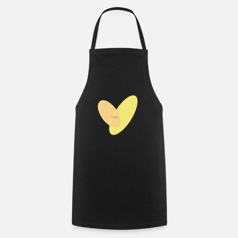 Cœur - Tablier de cuisine - noir