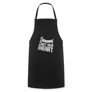 break her bed quote - Cooking Apron - black - Front - AI Model Male 185 dark (185cm)