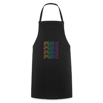 Funk Vintage - Cooking Apron - black - Front - AI Model Male 185 dark (185cm)