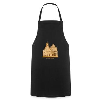 Monastère de Zinna Jüterbog Teltow Brandebourg - Tablier de cuisine - noir - Devant - AI Model Male 185 dark (185cm)