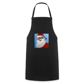 Weihnachtsmann - Kochschürze - Schwarz - Vorne - AI Model Male 185 dark (185cm)
