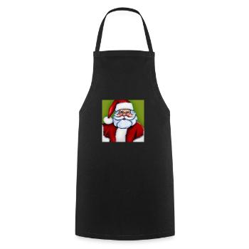 Weihnachtsmann - Kochschürze - Schwarz - Vorne - AI Model Male 185 dark (185cm)