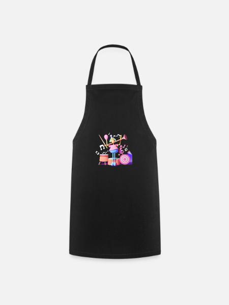 FUNNY MUSIC 020 - Cooking Apron - black