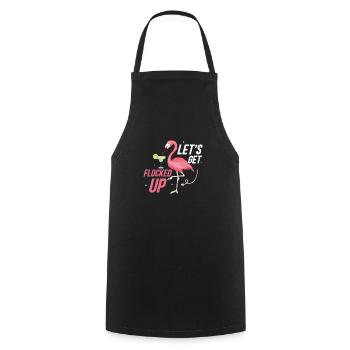 Let's Get Flocked Up Pink Bird Cute - Kochschürze - Schwarz - Vorne - AI Model Male 185 dark (185cm)