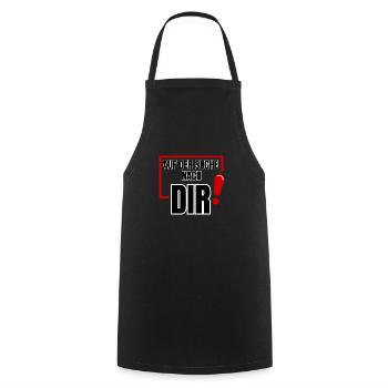 In search of you - Cooking Apron - black - Front - AI Model Male 185 dark (185cm)