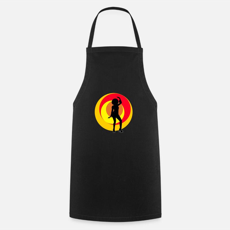 disco girl - Tablier de cuisine - noir