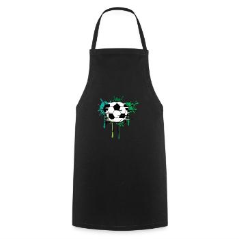 Football - Tablier de cuisine - noir - Devant - AI Model Male 185 dark (185cm)