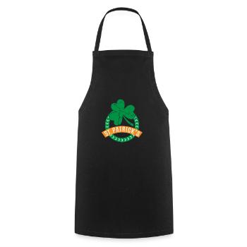 St Patrick Day - Cooking Apron - black - Front - AI Model Male 185 dark (185cm)